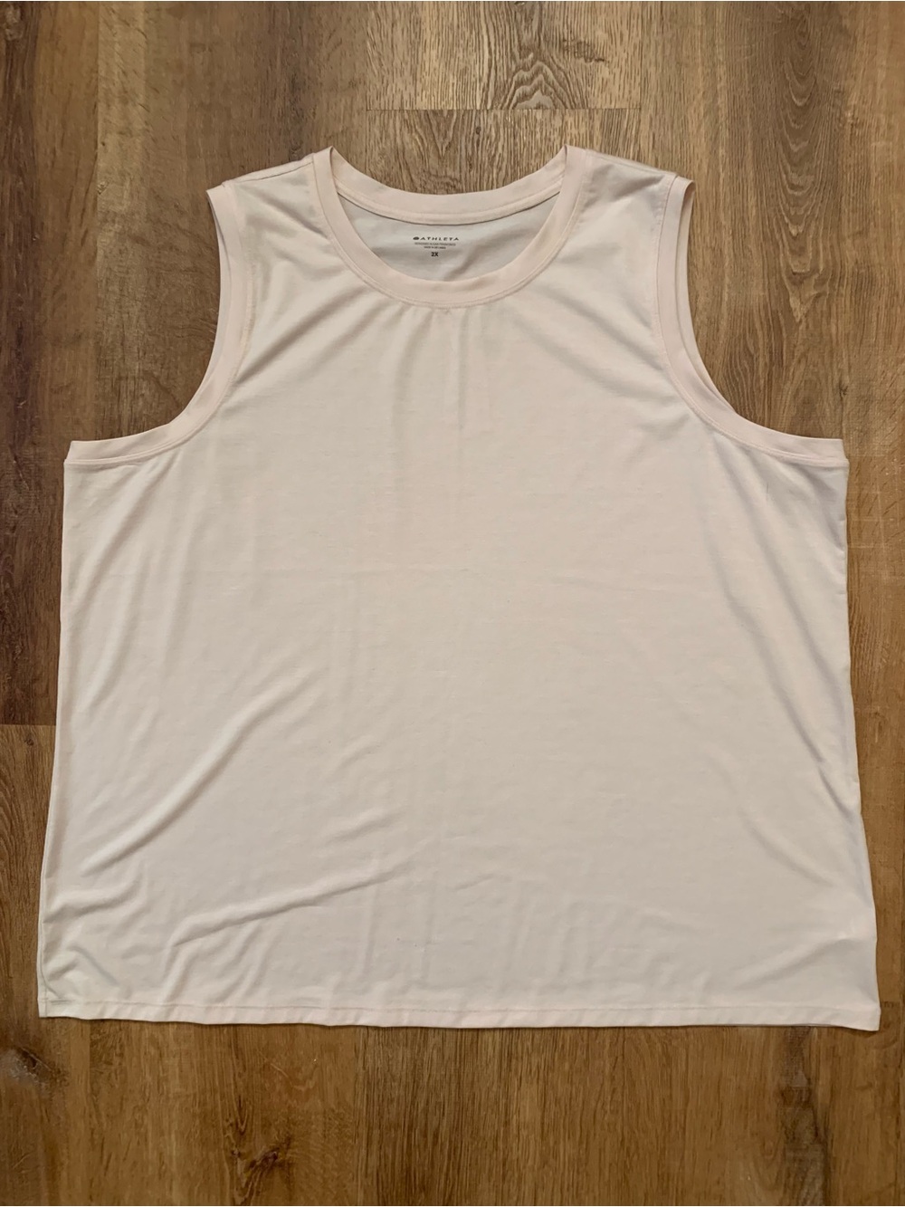 Athleta Vital Tank 2.0 Sz 2X Light Pale Pink Conch Pink Activewear 644331
